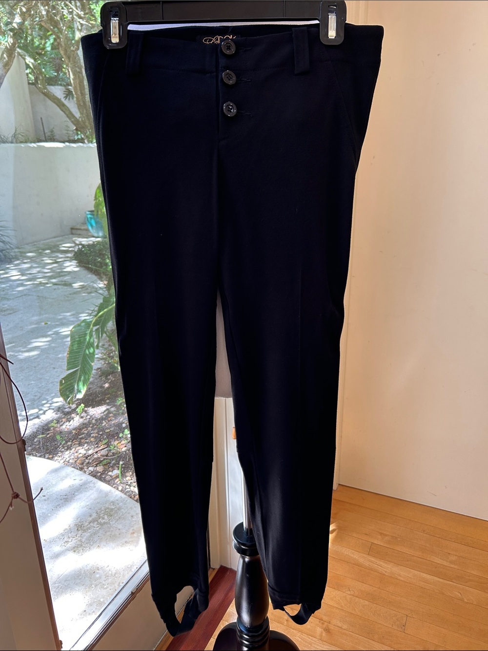 LaRok Black Women's Tailored High-Rise Pants